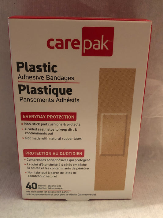 Carepak plastic Bandages 40 count