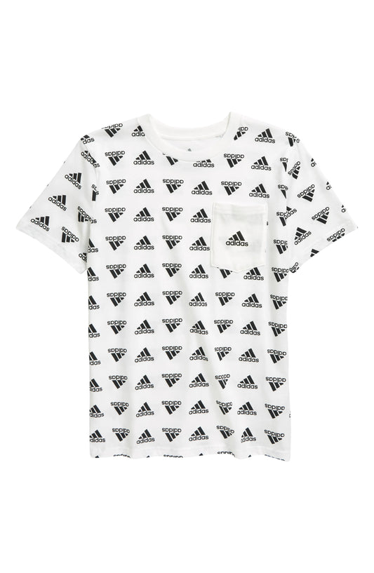 Adidas Brand love Heathered print tee