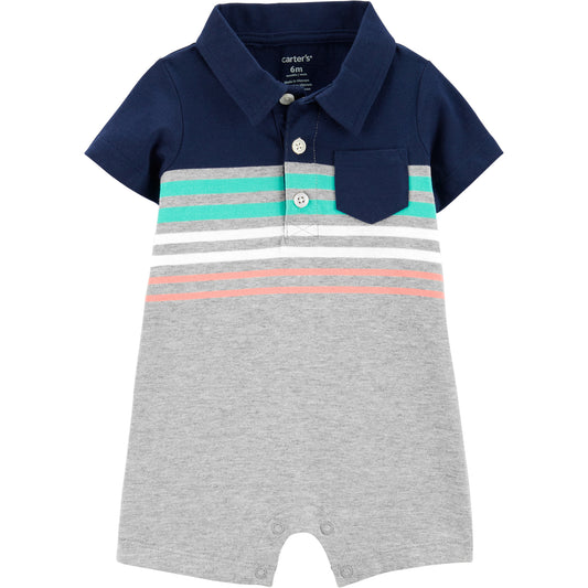 Polo-Style Jersey Romper Carter's