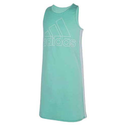 Adidas Girls Sleeveless Stripe Tank Dress
