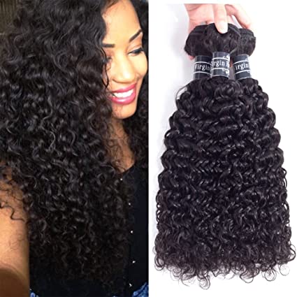 Amella Hair 8A Brazilian Curly Hair Weave 3 bundles