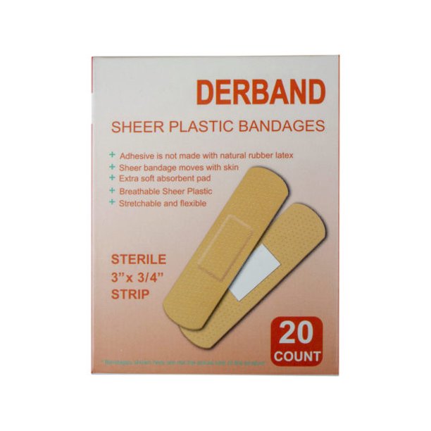 Derband Sheer Plastic Bandages