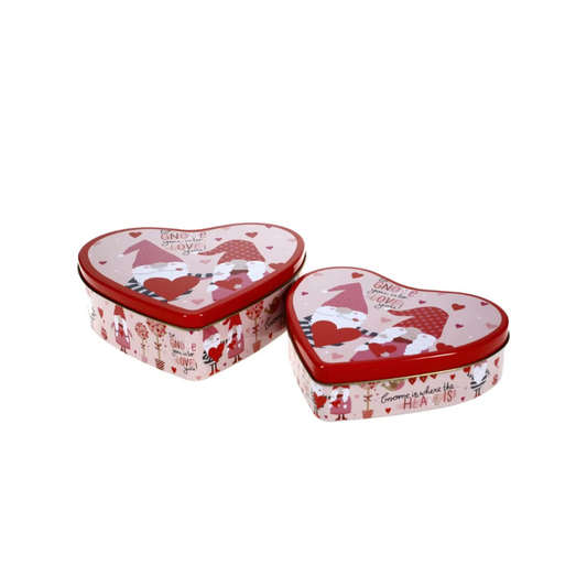 Valentine's Heart Shaped Storage Tins (hey you're cute - medium)