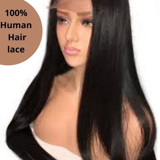 22 inch Silky Straight Long Hair Lace Front Wigs Pre Plucked Natural Hairline