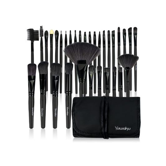 Yuwaku Makeup brush 32 set black
