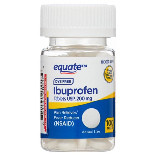 Equate dye free ibuprofen