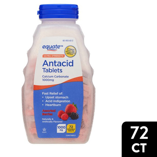 Equate Antacid Tablets assorted berries