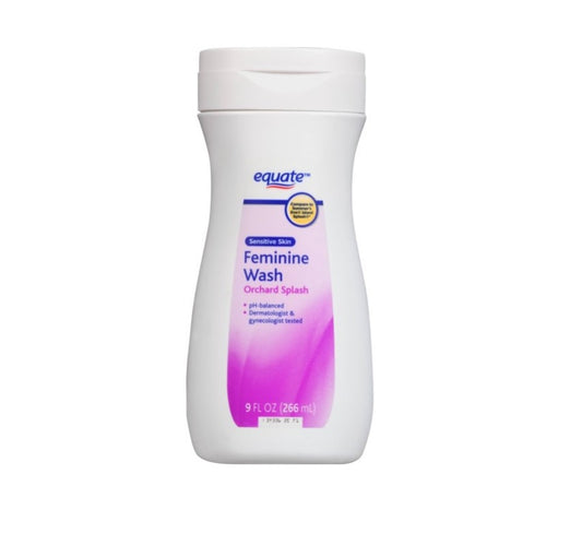 Equate Sensitive Skin Feminine Wash, Orchard Splash, 9 oz