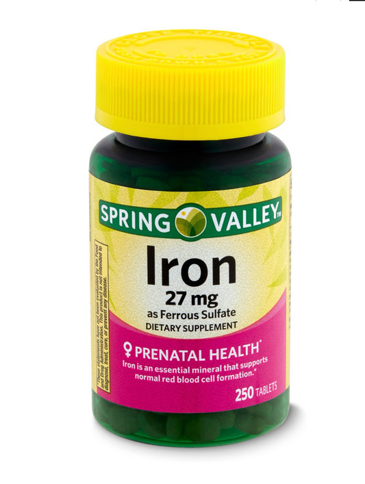 Spring Valley Iron 27 mg