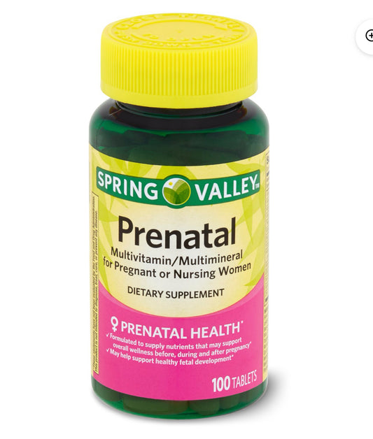 Spring Valley Prenatal 100 gummies