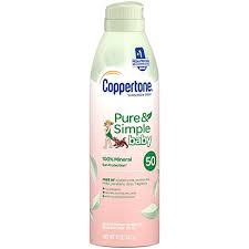 Coppertone Pure & Simple Baby Spray SPF 50