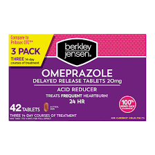 Berkley Jensen Omeprazole 20 mg 42 tabblets