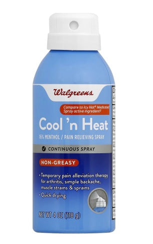 Walgreens Cool 'n Heat pain spray